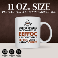 I DONT GIVE EEFFOC MUG