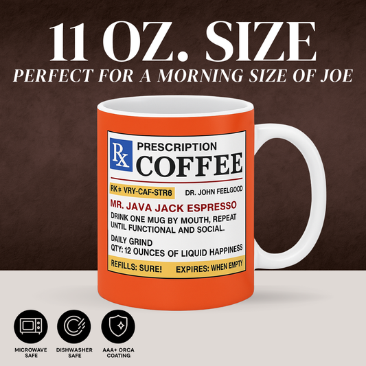 PRESCRIPTION COFFEE MUG (PERSONALISED)