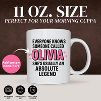 ABSOLUTE LEGEND MUG (PERSONALISED)