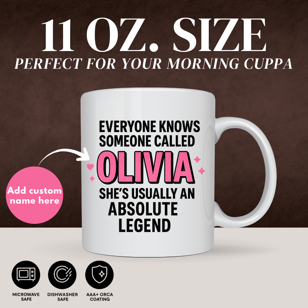 ABSOLUTE LEGEND MUG (PERSONALISED)