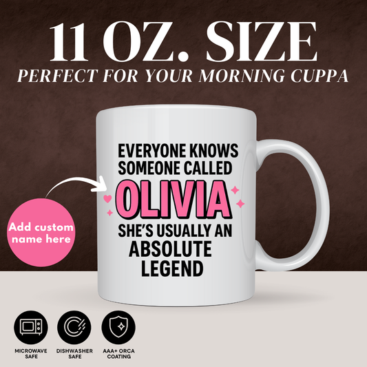 ABSOLUTE LEGEND MUG (PERSONALISED)