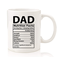 DAD NUTRITION FACTS MUG