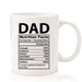 DAD NUTRITION FACTS MUG
