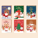 6-Piece Christmas Card Set (Cards + Envelopes + Stickers)